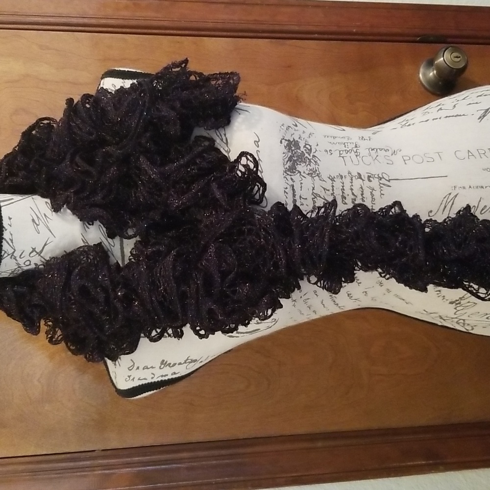 Hand crochet scarf